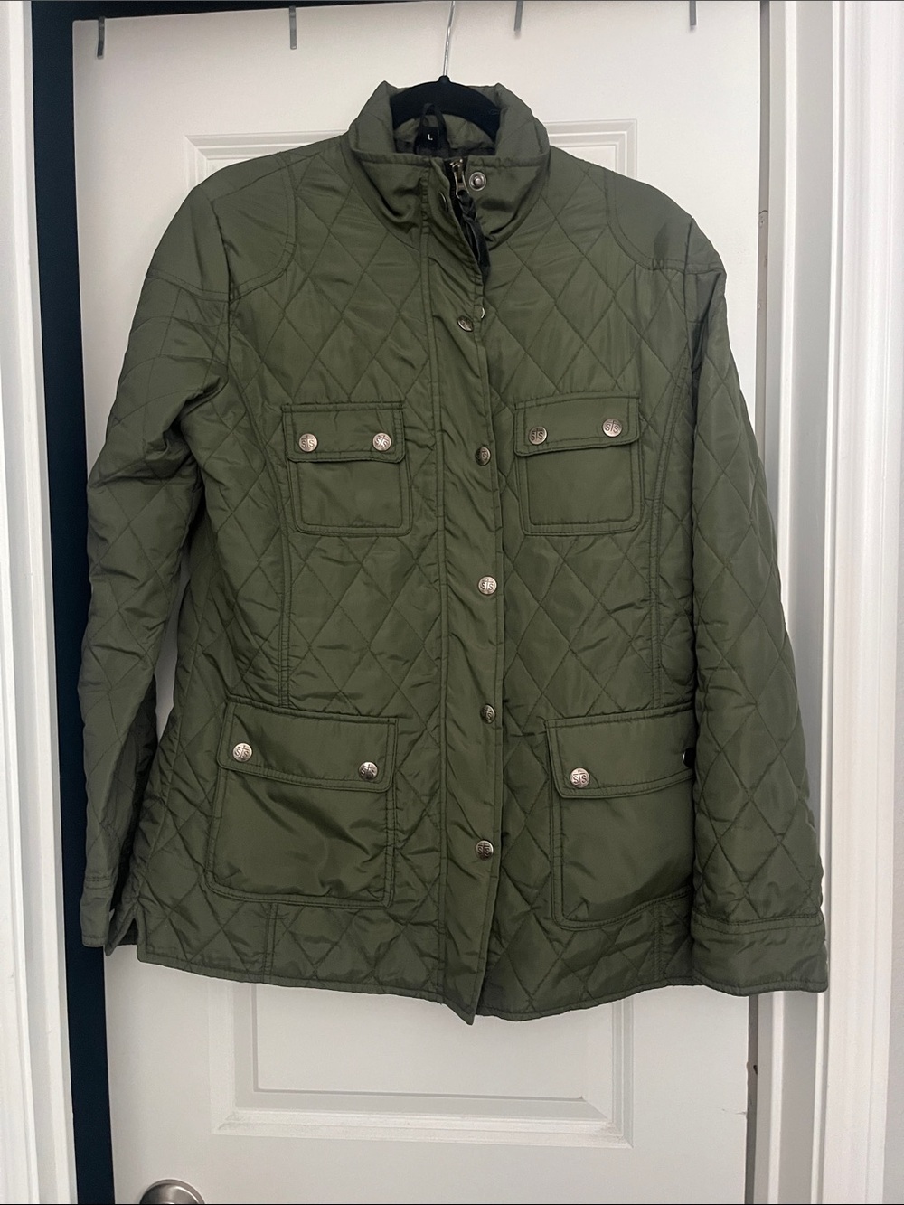 STS Ranchwear Olive Quilted Women's Puffer Jacket